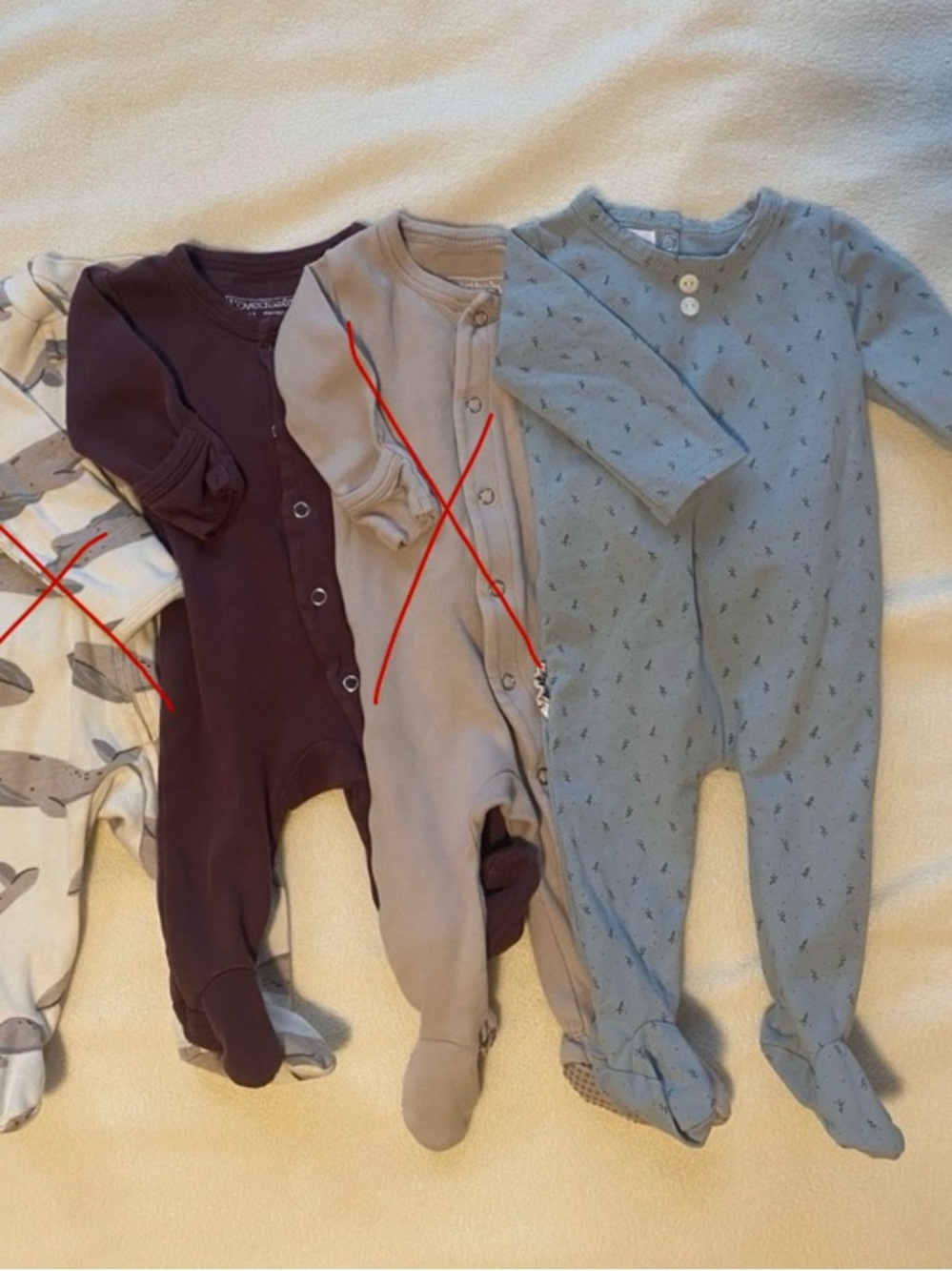 0-3 Footie Sleeper Pajama Lot